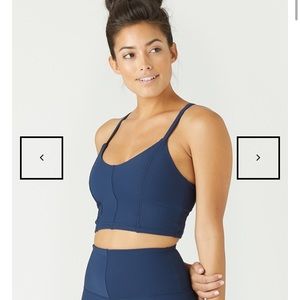 Glyder charge navy sports bra